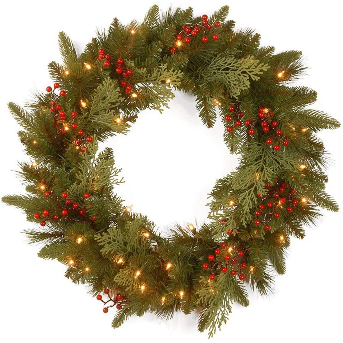 Festive Christmas Wreath Wire 10pcs Small Roll Floral Craft Decoration Supplies - 25cm