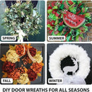 Festive Christmas Wreath Wire 10pcs Small Roll Floral Craft Decoration Supplies - 30cm