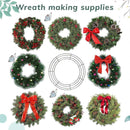 Festive Christmas Wreath Wire 10pcs Small Roll Floral Craft Decoration Supplies - 30cm