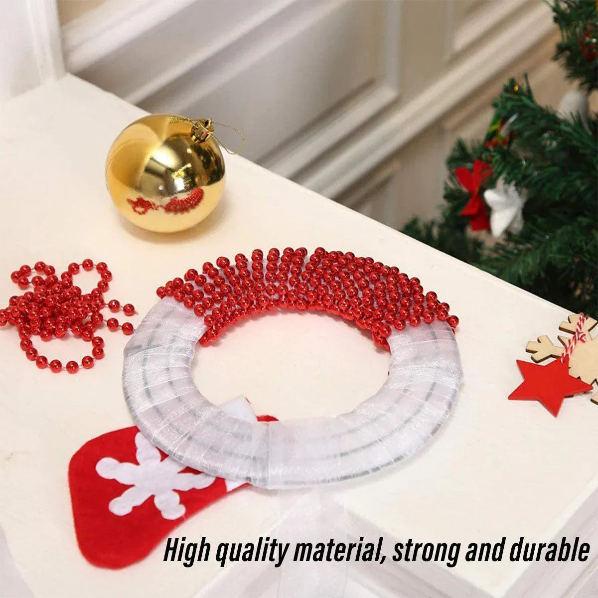 Festive Christmas Wreath Wire 10pcs Small Roll Floral Craft Decoration Supplies - 30cm
