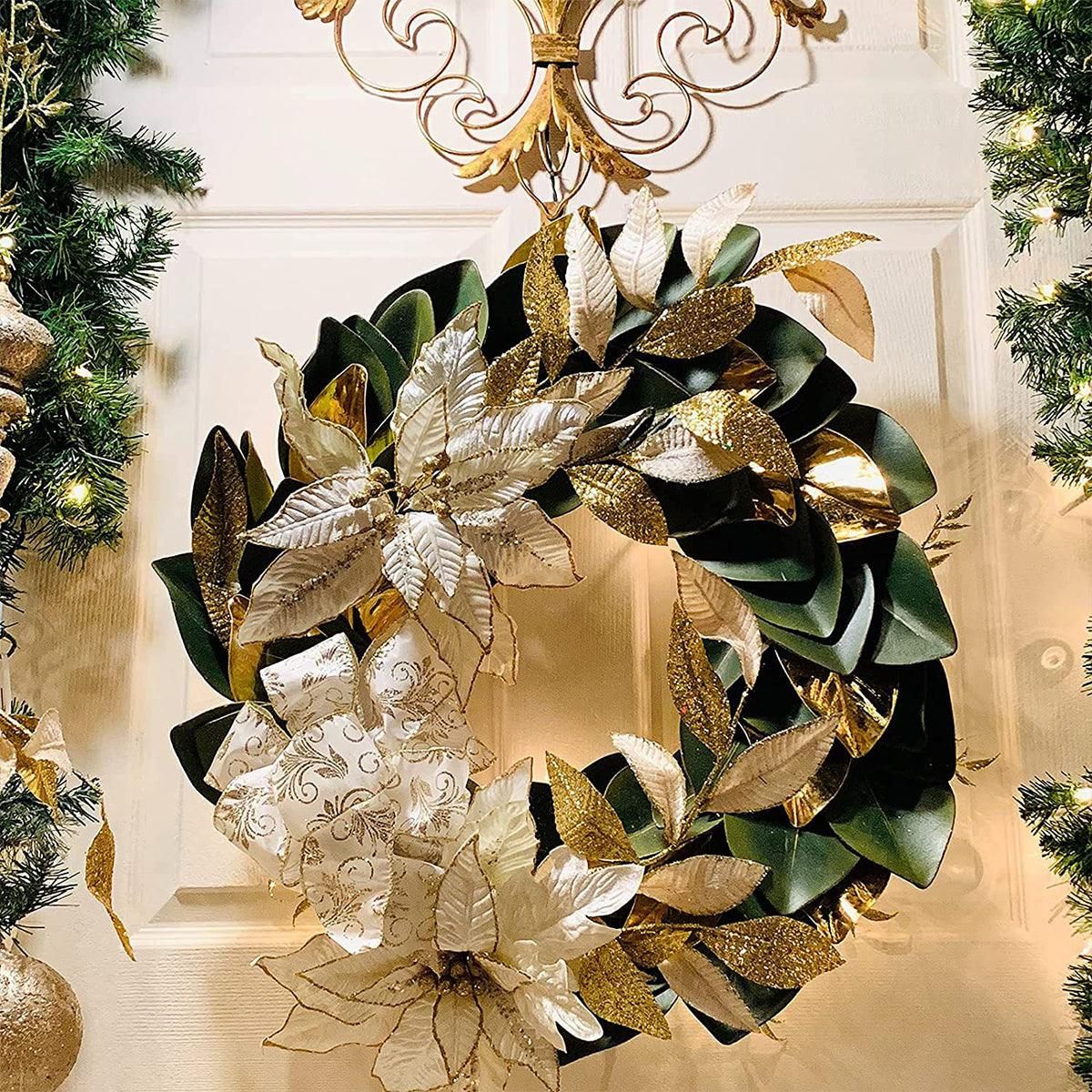 Festive Christmas Wreath Wire 10pcs Small Roll Floral Craft Decoration Supplies - 35cm