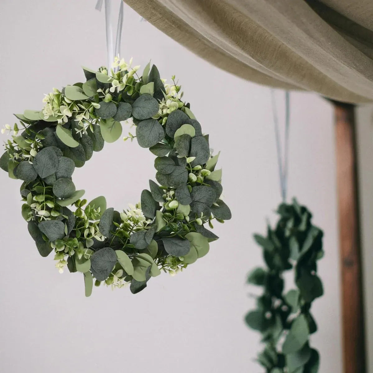 Spring Wreath Door Decoration Hanging Ornament Home Decor for Room Front Door