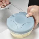 500ml Manual Meat Mincer Garlic Chopper Rotate Garlic Press Crusher Vegetable - Green