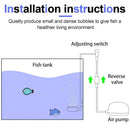 Quiet Bubble Stone Aerator Head Fish Tank Oxygen Pump Nano Air Disc Atomizer - Diameter 35MM