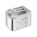 Stainless Steel Fuel Oil Drum Tank Silver 20L Diesel Gasoline Storage Container