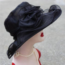 Ladies Large Brim Sun Hat Lightweight Bowler Hat Summer Beach Outdoor Protection