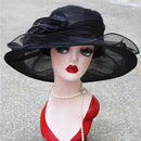 Ladies Large Brim Sun Hat Lightweight Bowler Hat Summer Beach Outdoor Protection