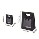 24PCS Bow Gift Boxes with Clear Window Aesthetic for Candy Gift Packaging Use - M