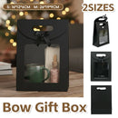 24PCS Bow Gift Boxes with Clear Window Aesthetic for Candy Gift Packaging Use - M