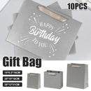 10PCS Gift Bags with Handles Wedding Party Bags High Strength Durable Paper - 20x10x18cm