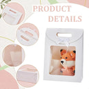 24PCS Bow Flap Tote Bag Reusable Shopping Carry Bag Gift Party Packaging Bag - 26x19x9cm