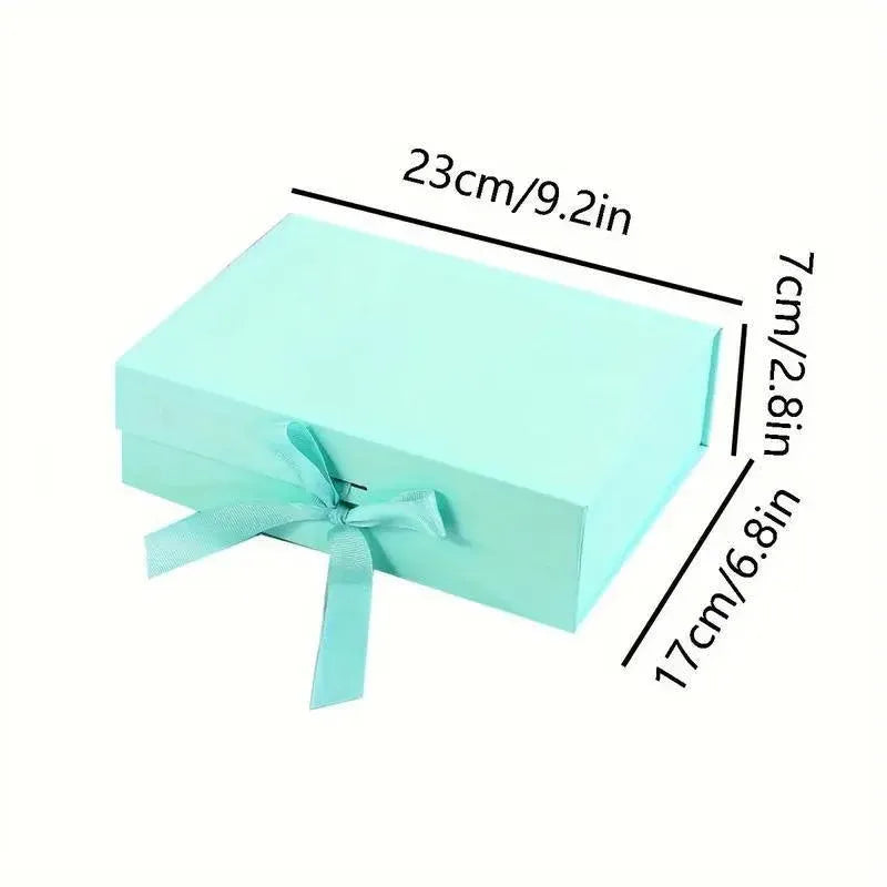 5X Medium Premium Gift Boxes with Ribbon Multi-Color Hamper Packaging Set - Orange