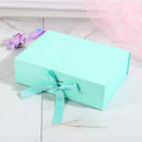 5X Medium Premium Gift Boxes with Ribbon Multi-Color Hamper Packaging Set - Orange