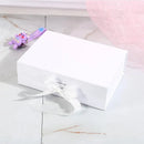 5X Medium Premium Gift Boxes with Ribbon Multi-Color Hamper Packaging Set - Orange