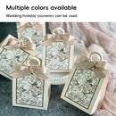 50PCS Gift Bags 3 Colours Aesthetic French Forest Theme Party Packing Bags - Wine Red