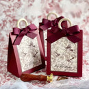 50PCS Gift Bags 3 Colours Aesthetic French Forest Theme Party Packing Bags - Champagne