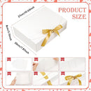20 Pcs Holiday Party Gift Boxes Festive Packaging Box Set Foldable Kraft White - Kraft