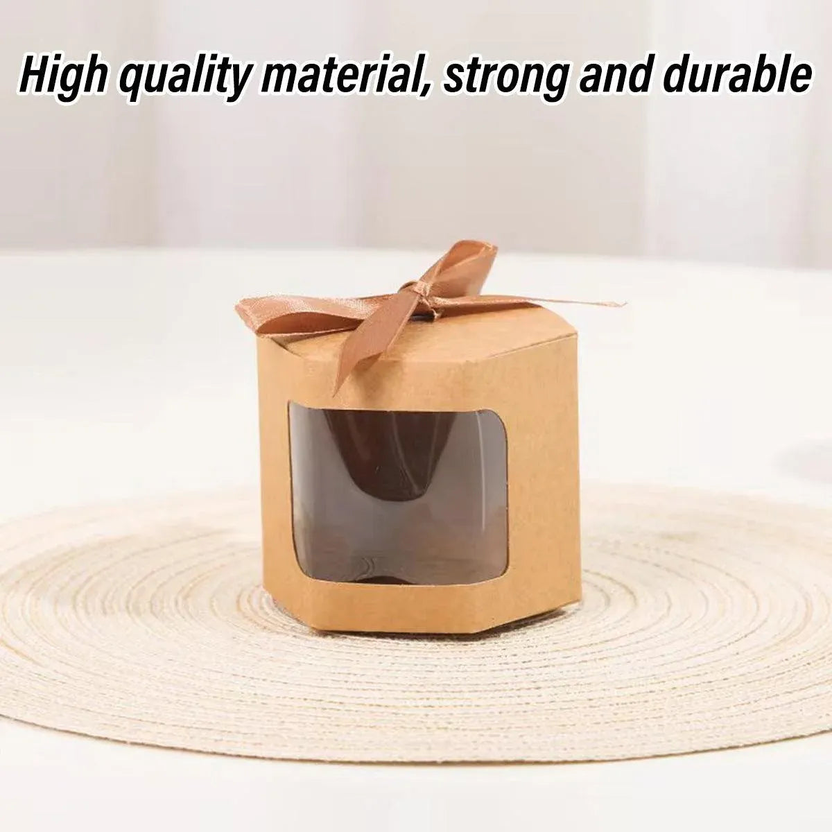 20PCS Small Gift Box Candy Storage Box Party Favor Treat Packaging Recyclable - Kraft-L