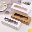 30 Pcs Kraft Paper Window Box Cardboard Gift Packaging Bakery Party Favour Box - Kraft