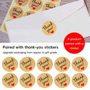 3 Packs Handheld Kraft Paper Gift Boxes with Thank-you Stickers Party Favor Use - Kraft