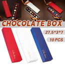 Gift Box Set 10pcs Star Heart Shaped Chocolate Packaging Boxes for Party Wedding - Red