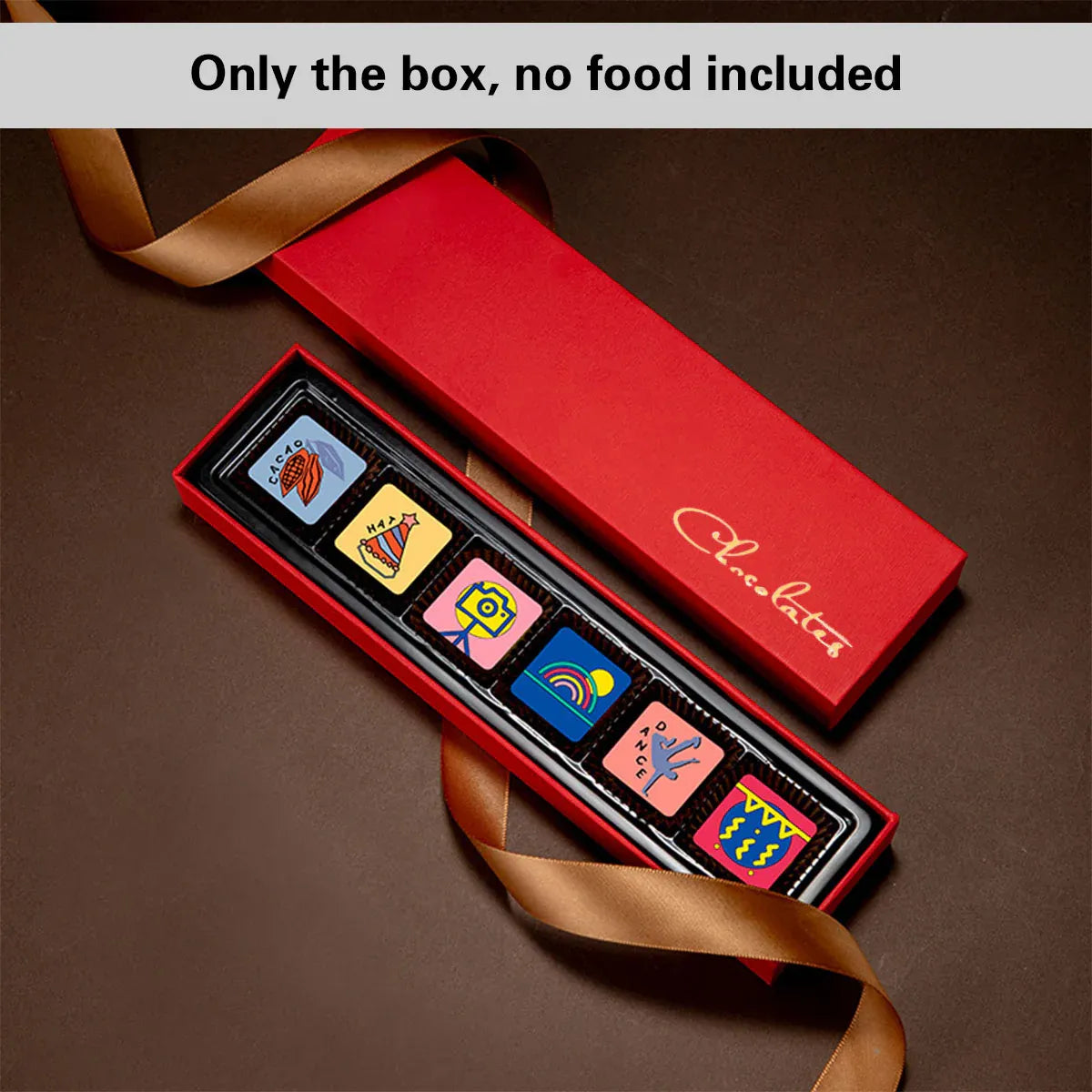 Gift Box Set 10pcs Star Heart Shaped Chocolate Packaging Boxes for Party Wedding - Red