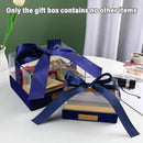 Acrylic Gift Box Clear Souvenir Display Case Bow Storage Container for Packaging - Red - L