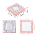 12Pcs Clear Window Jewelry Boxes Transparent Lid Display Case For Necklace Ring - Blue