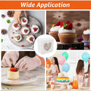 50Pcs Clear Window Dessert Cake Packaging Gift Box Bakery Treat Party Treat Box - White