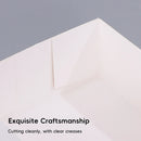 10Pcs Kraft Gift Boxes Set with Jute Rope 8x8x4 Inch Party Favour Packaging - White