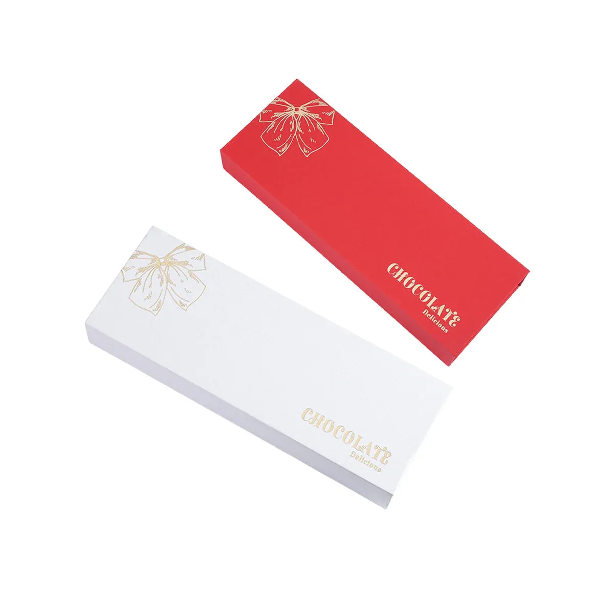 Chocolate Gift Box 5pcs Book Style Clamshell 12 Slot Hardbound Packaging Boxes - White