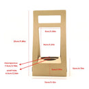 30PCS Flower Gift Packaging Boxes with Handle Durable Birthday Wedding Favors - White