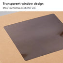 25Pcs Creative Window Gift Box Handle Cardboard Packaging Party Retail Box - White
