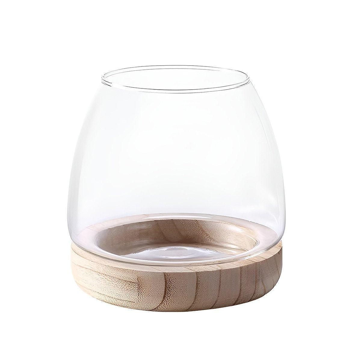 Japanese Style Small Glass Vases Fish Tank for Elegant Home Decor - L