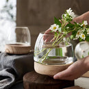 Japanese Style Small Glass Vases Fish Tank for Elegant Home Decor - L