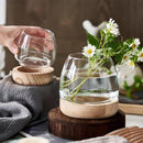 Japanese Style Small Glass Vases Fish Tank for Elegant Home Decor - L