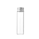 50PCS 20ml Silver Aluminum Lid Glass Storage Bottles Small Item Organiser Use