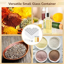 50PCS 20ml Silver Aluminum Lid Glass Storage Bottles Small Item Organiser Use