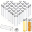 50PCS 20ml Silver Aluminum Lid Glass Storage Bottles Small Item Organiser Use