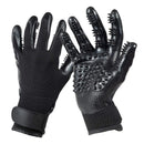Black Pet Grooming Gloves - 1 Pair (2 Pieces)