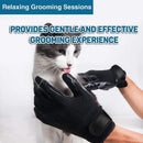 Black Pet Grooming Gloves - 1 Pair (2 Pieces)