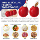 Licking Dog Gnawing Toy Slow Feeder Dinosaur Eggs Interactive Slow Food Dog Toy - Beige