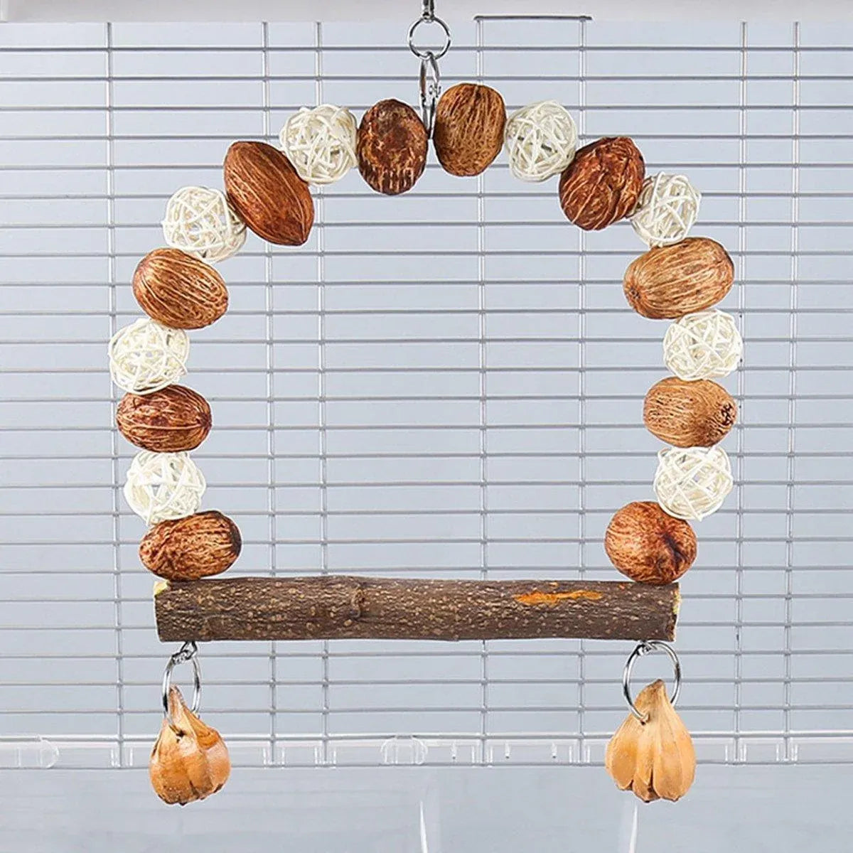 Parrot Chew Toy For Training Climbing Grinding Teeth Relief Durable Bird Toy - Pine Cones