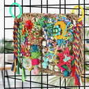 1-Piece Multicolour Bird Cage Climbing Net Toy, 28 x 21 cm