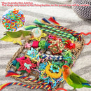 1-Piece Multicolour Bird Cage Climbing Net Toy, 28 x 21 cm