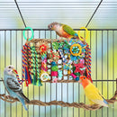 1-Piece Multicolour Bird Cage Climbing Net Toy, 28 x 21 cm
