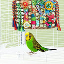 1-Piece Multicolour Bird Cage Climbing Net Toy, 28 x 21 cm