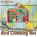1-Piece Multicolour Bird Cage Climbing Net Toy, 28 x 21 cm