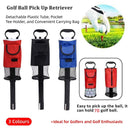 Golf Mesh Ball Pickup Tube Golf Accessories Portable Golf Ball Retriever Tool - Black