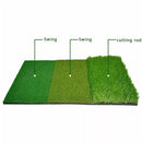 3in1 Golf Training Mat Portable Hitting Practice Driving Range Training Tool